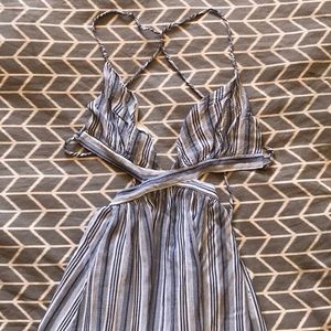 Striped CutOut Maxi Dress